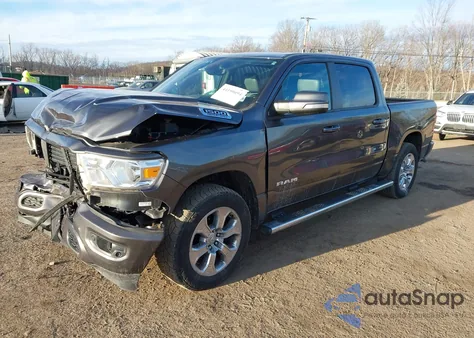 2021 Ram 1500 Big Horn 4X4 5'7 Box из США, поврежденный, VIN 1C6SRFFT6MN504376